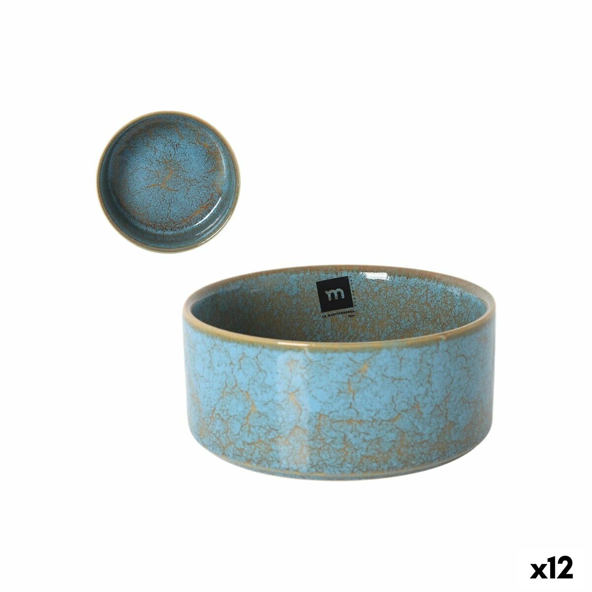 Cuenco La Mediterránea Scratch blue 15,6 x 6,8 cm (12 Unidades)