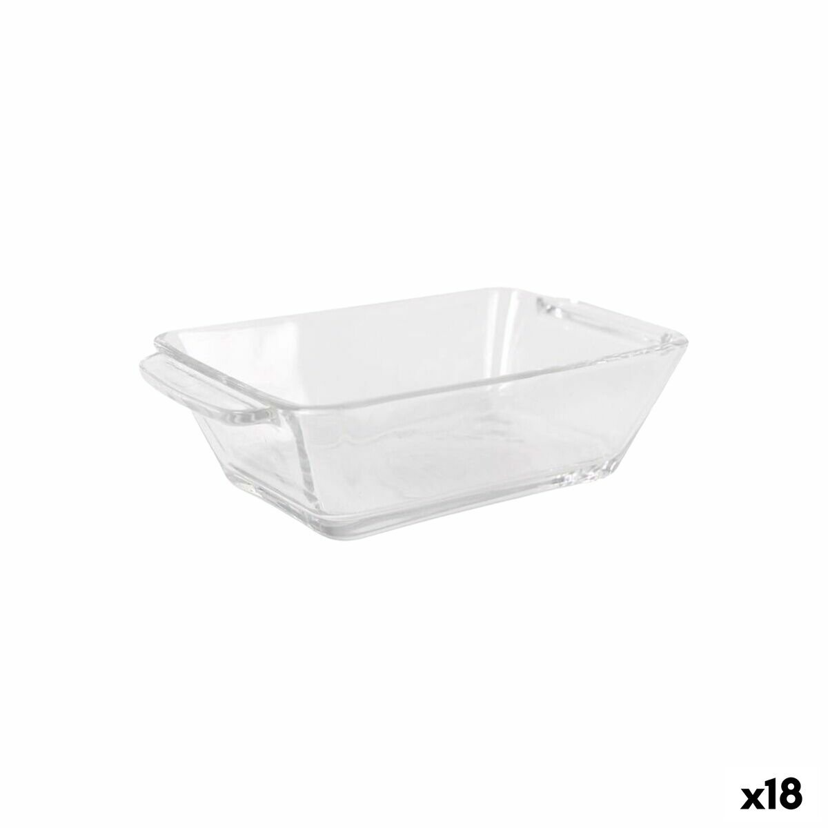 Set de Aperitivo Arcoglass Anubis Vidrio Rectangular 4 Piezas (18 Unidades)