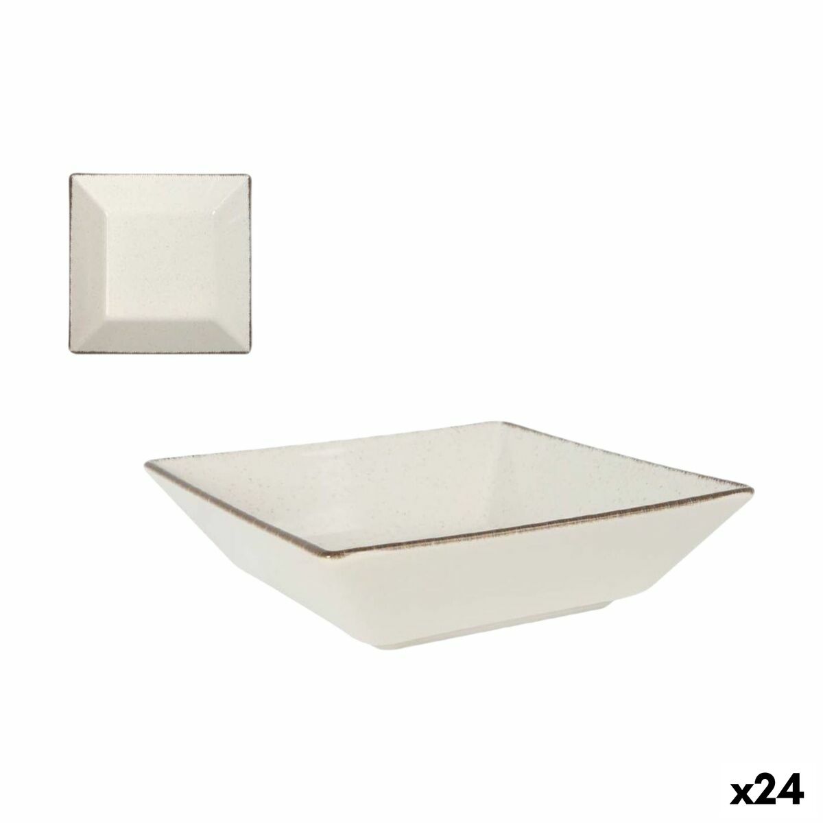 Cuenco La Mediterránea Anllo 18 x 18 x 5 cm (24 Unidades)