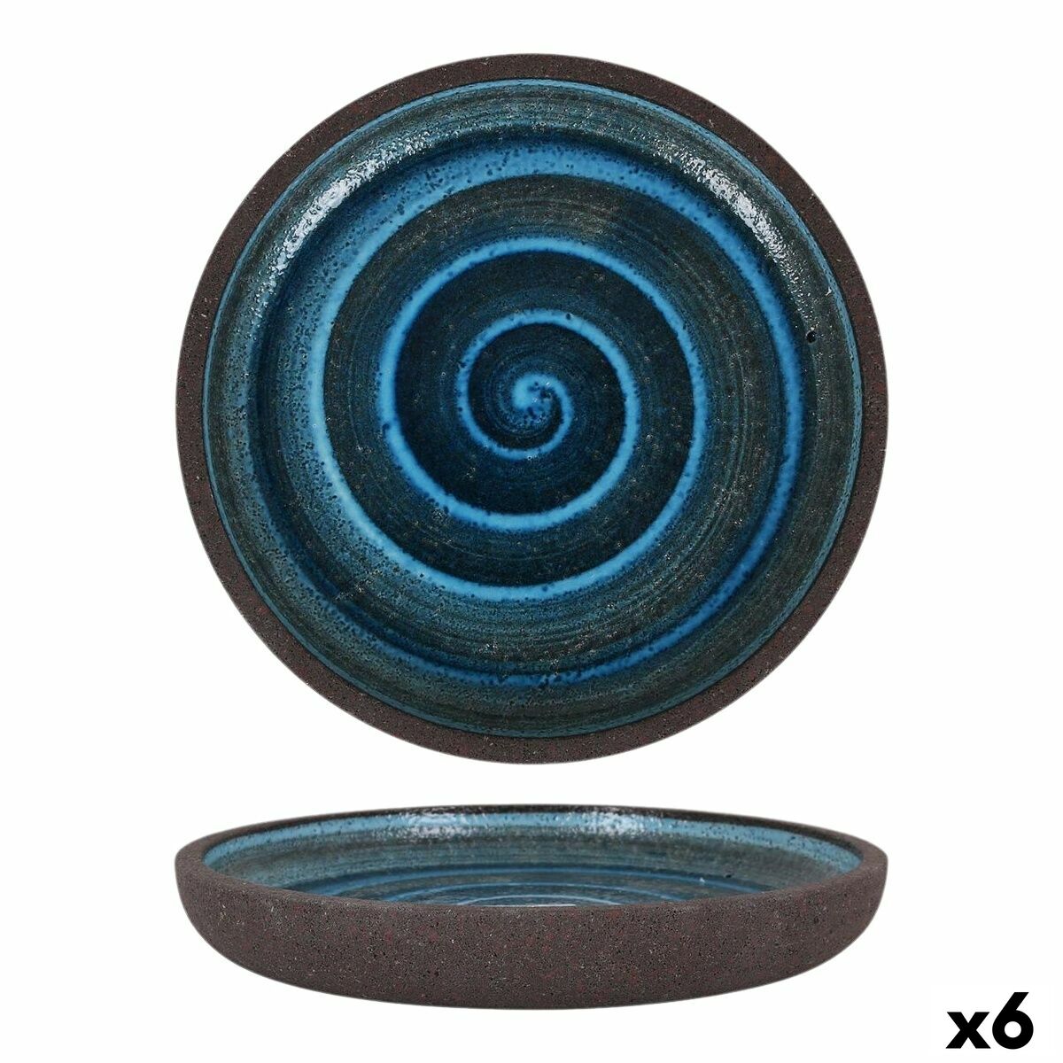 Plato Llano Pompeya Ø 20 cm (6 Unidades)