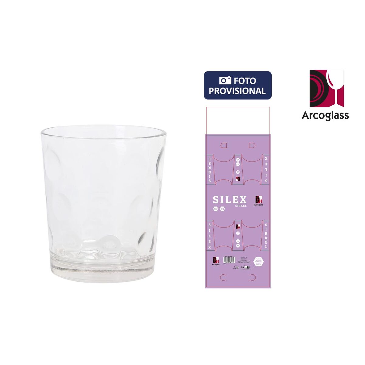 Set de Vasos La Mediterránea Silex sirkel 4 Piezas (6 Unidades)
