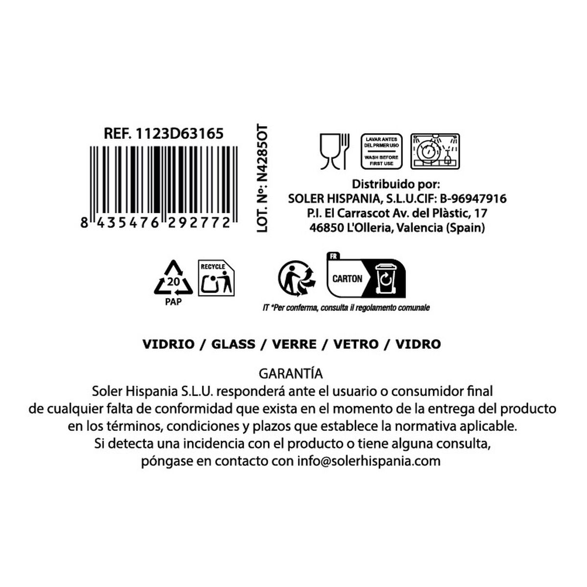 Copa La Mediterránea Bois (48 Unidades)