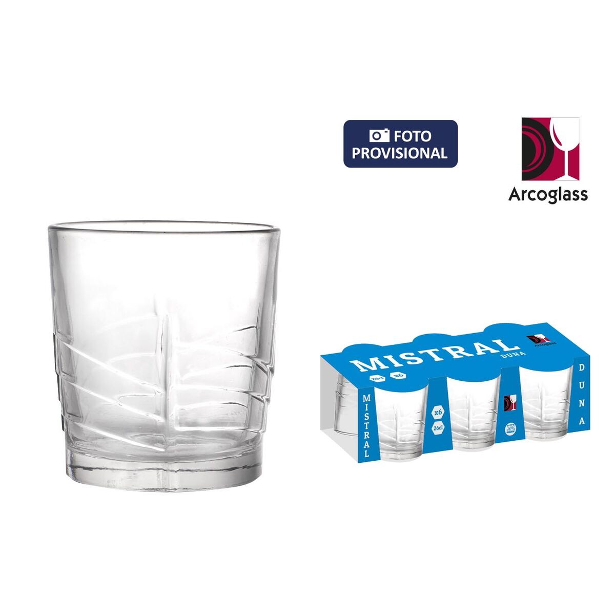 Set de Vasos La Mediterránea Mistral duna 6 Piezas (12 Unidades)