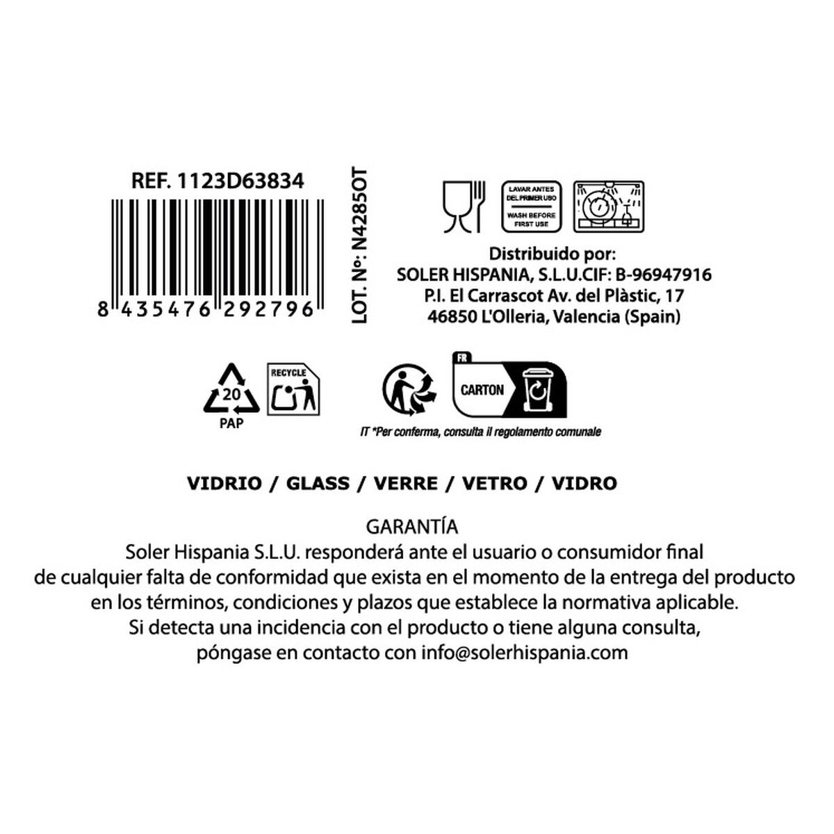 Copa La Mediterránea Bois (32 unidades)