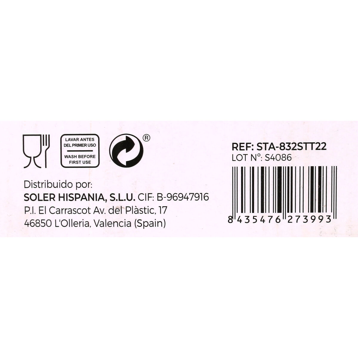 Copa de champán Santa Clara Sonella (36 Unidades)