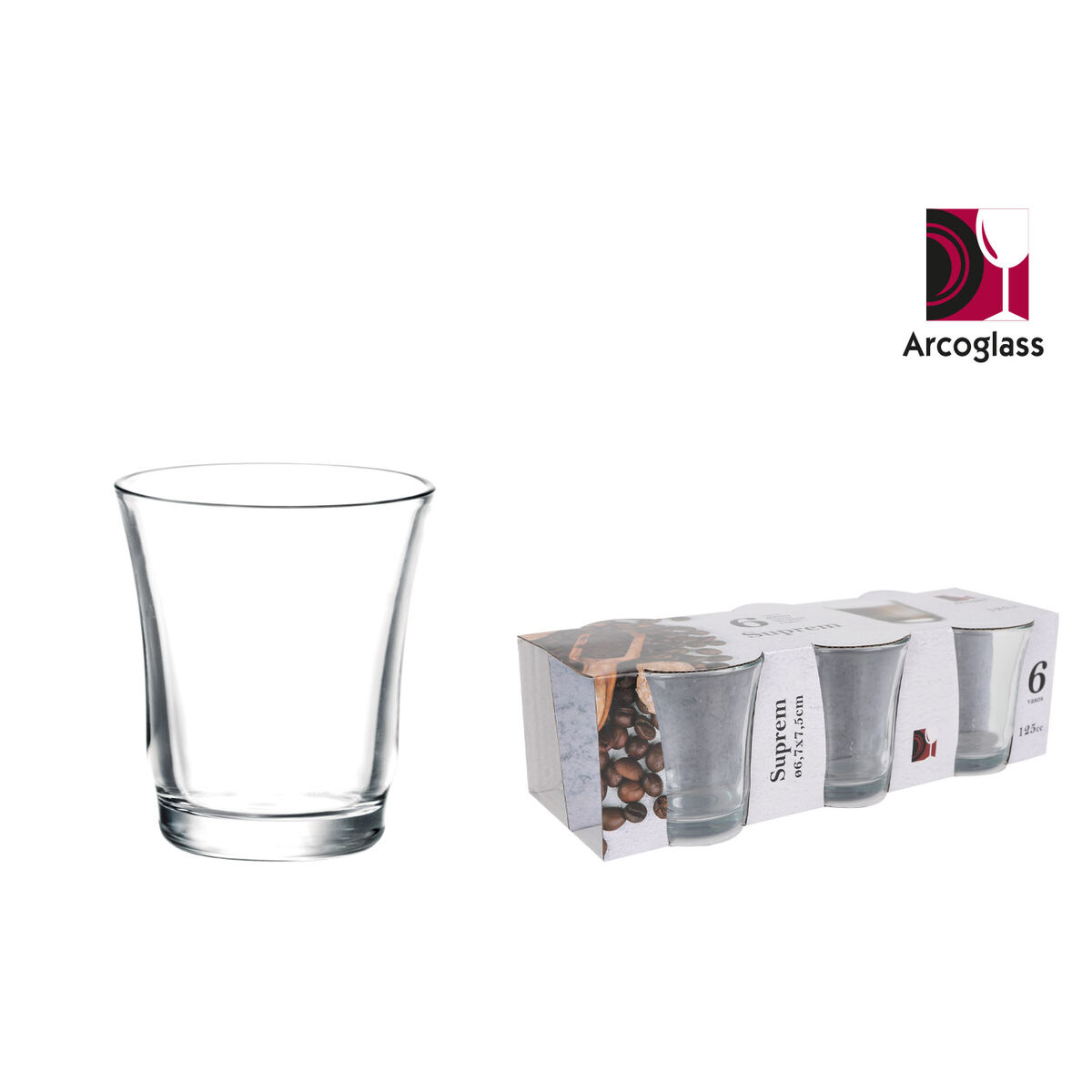 Set de Vasos La Mediterránea Suprem 6 Piezas (12 Unidades)