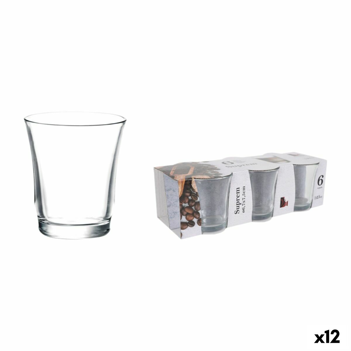 Set de Vasos La Mediterránea Suprem 6 Piezas (12 Unidades)
