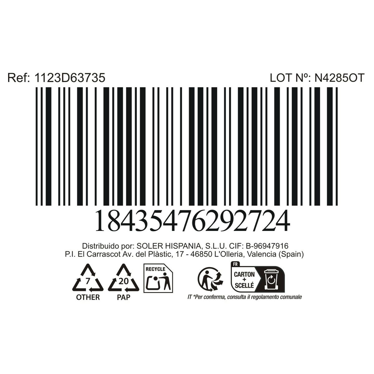 Copa La Mediterránea Bois (72 Unidades)