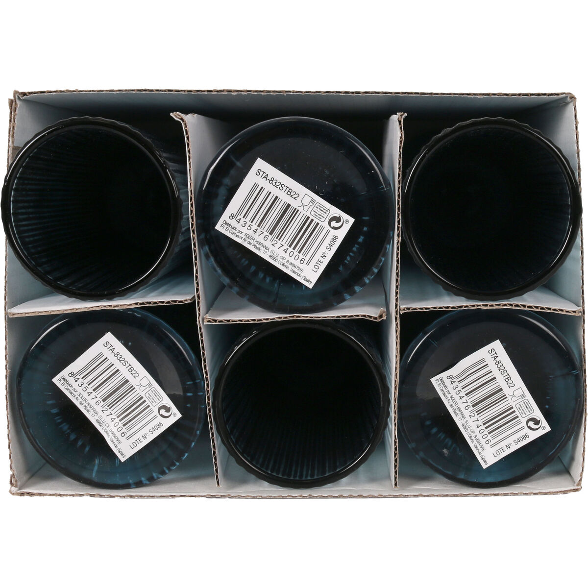 Copa de champán Santa Clara Sonella Azul (36 Unidades)