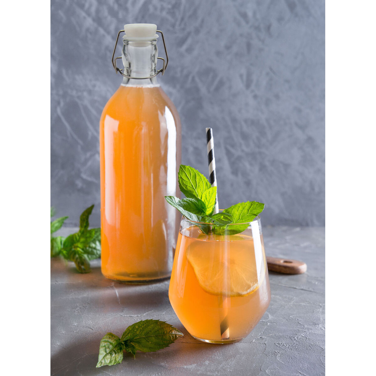 Botella de Cristal La Mediterránea Vidrio 1 L (24 Unidades)