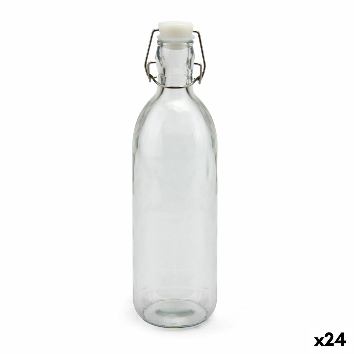 Botella de Cristal La Mediterránea Vidrio 1 L (24 Unidades)