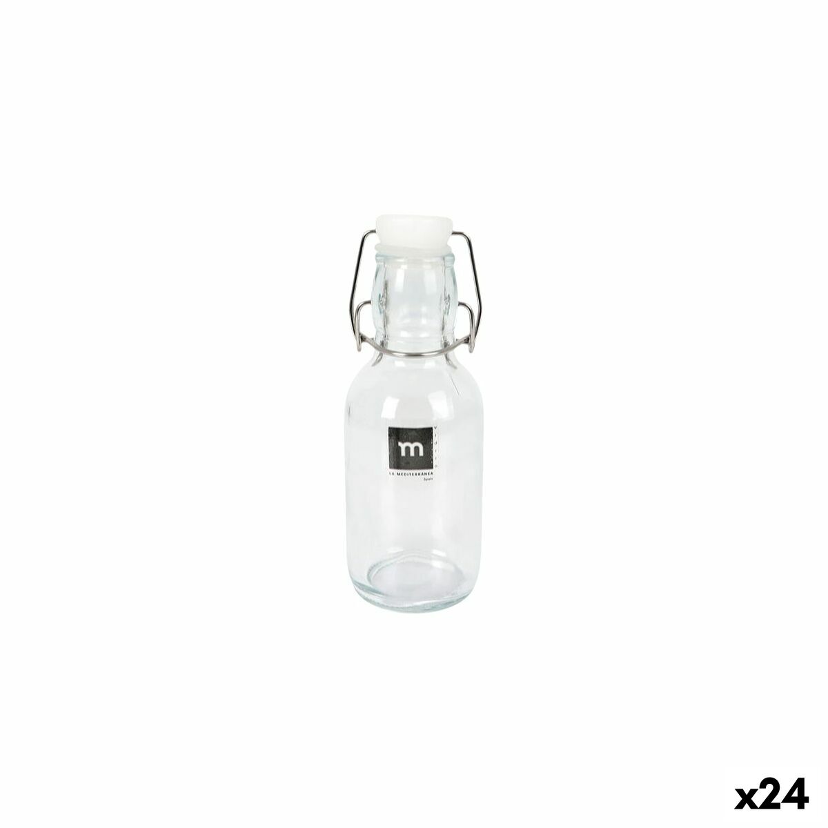 Botella de Cristal La Mediterránea Vidrio 250 ml (24 Unidades)