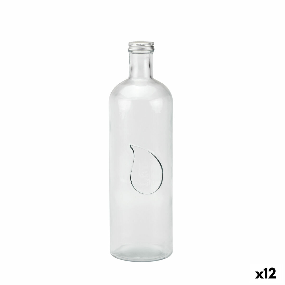 Botella de Cristal La Mediterránea Metal Vidrio 1,6 L (12 Unidades)