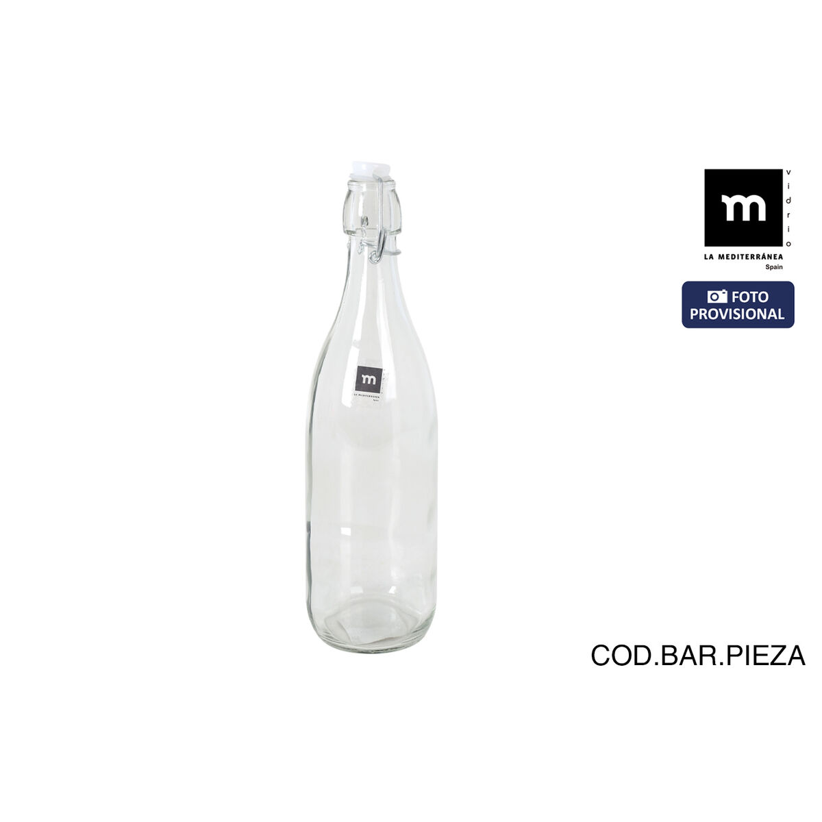 Botella de Cristal La Mediterránea Gotland 1 L (12 Unidades)