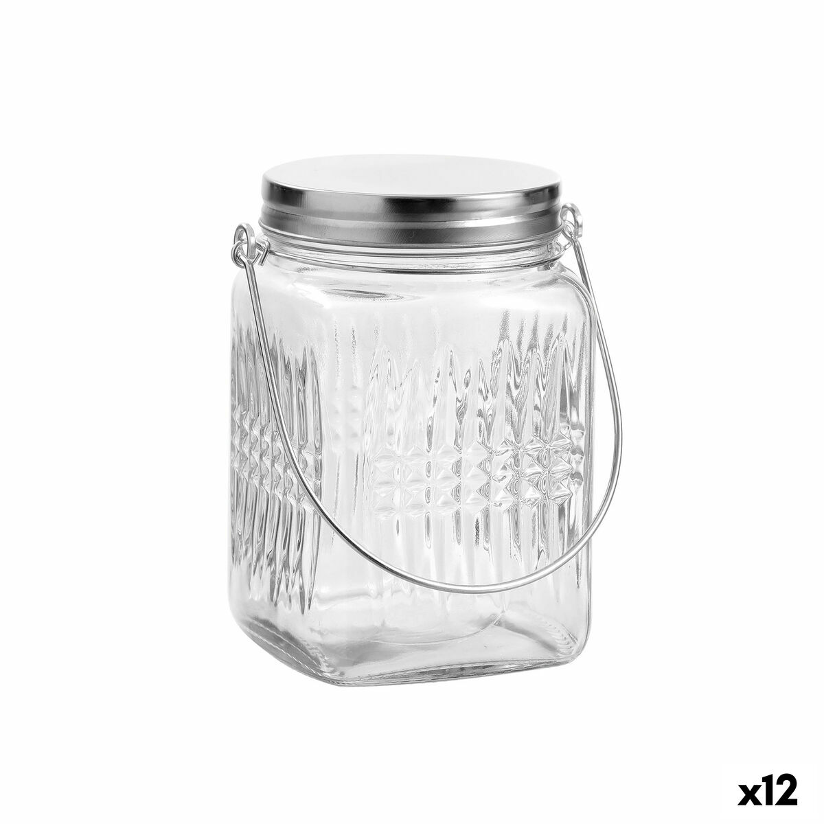 Tarro de Cristal La Mediterránea 1 L (12 Unidades)