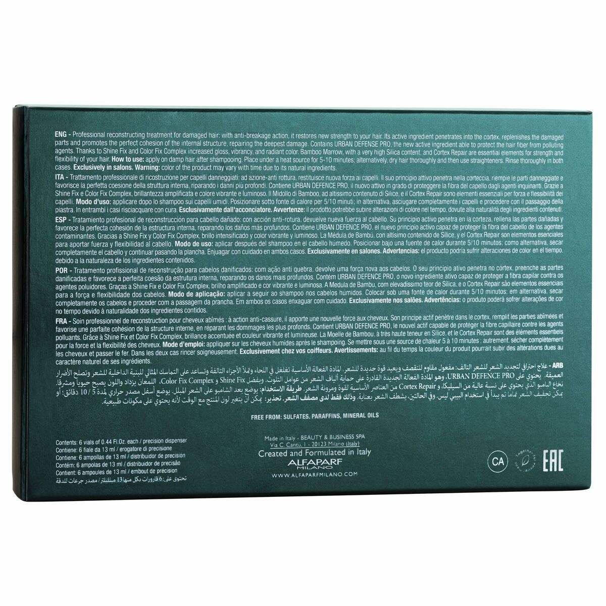 Tratamiento Capilar Reconstructor Alfaparf Milano SEMI DI LINO 13 ml