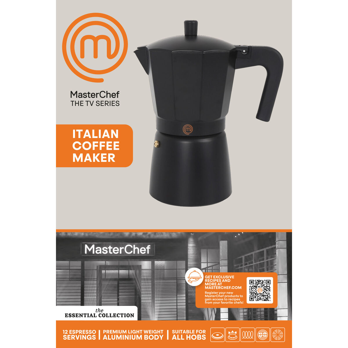Cafetera Italiana MasterChef (6 Unidades)