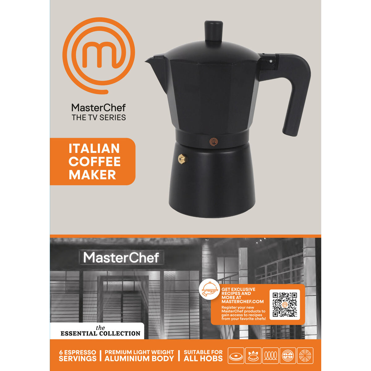 Cafetera Italiana MasterChef (6 Unidades)