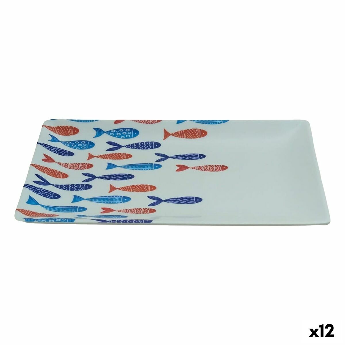 Bandeja de Aperitivos La Mediterránea Peces 25 x 15 x 2 cm (12 Unidades)