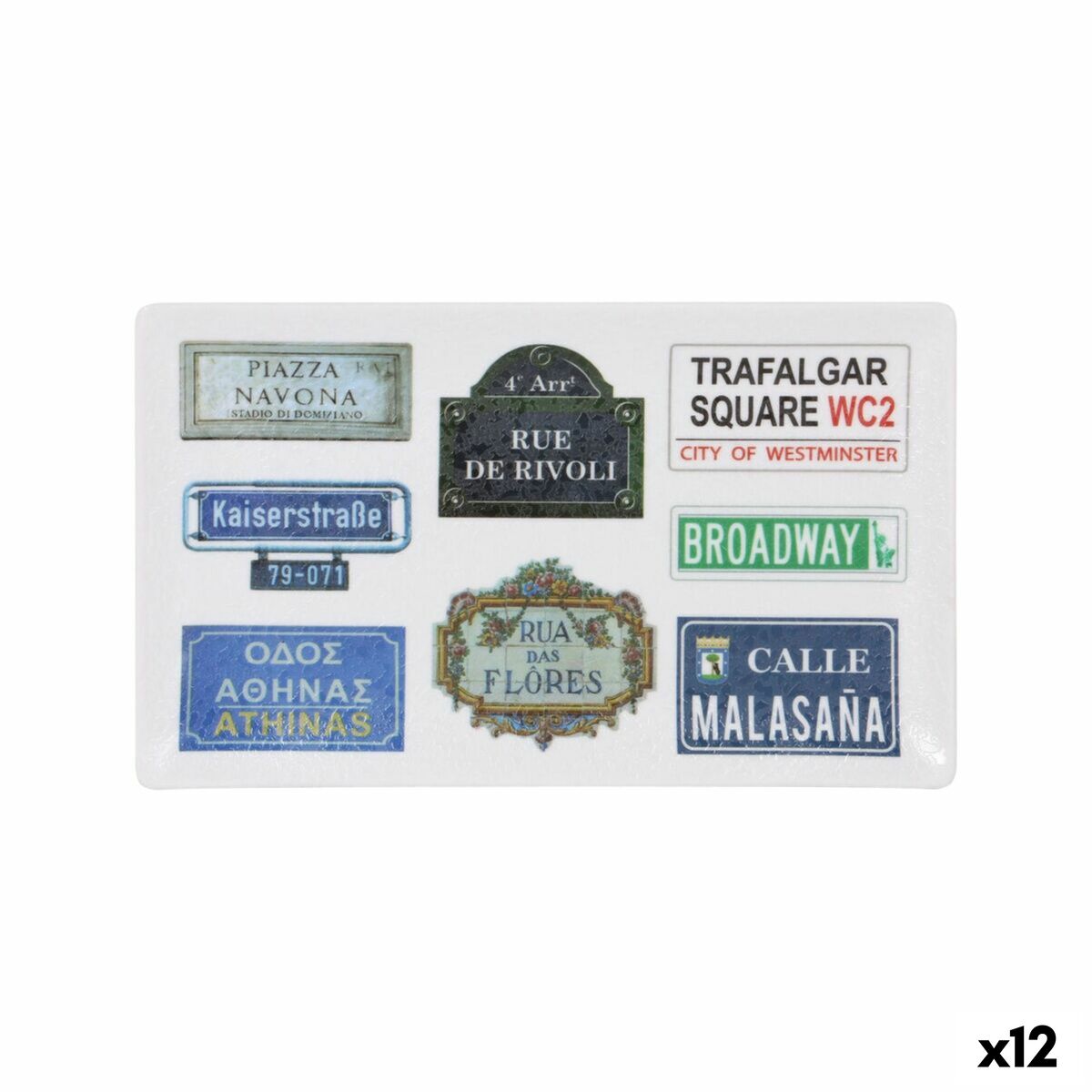 Bandeja Korio 25 x 15 x 2 cm 12 Unidades