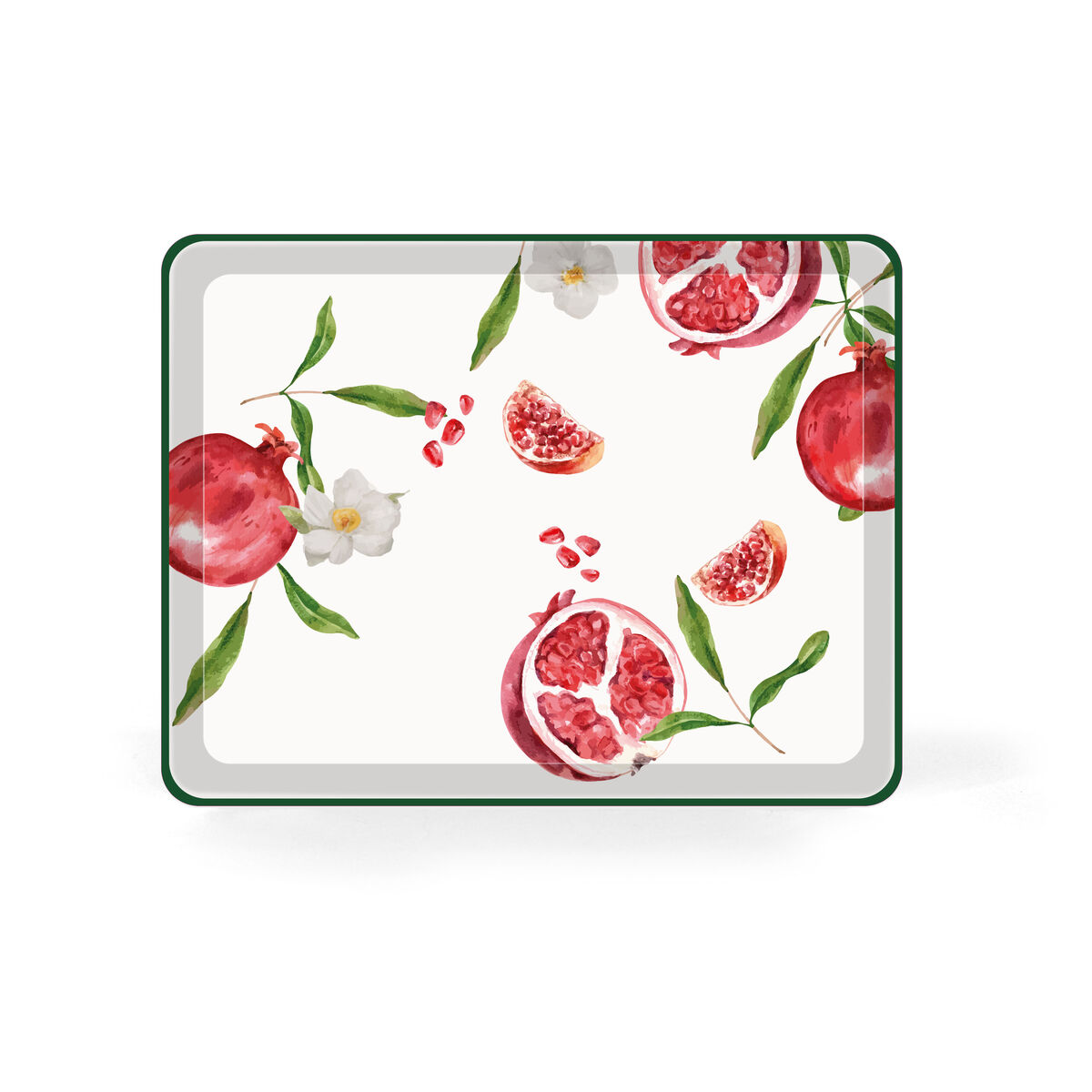 Bandeja La Mediterránea 27 x 21 cm Frutas 18 Unidades