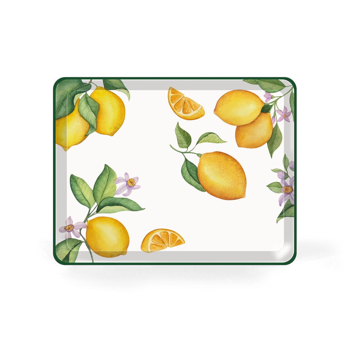 Bandeja La Mediterránea 27 x 21 cm Frutas 18 Unidades