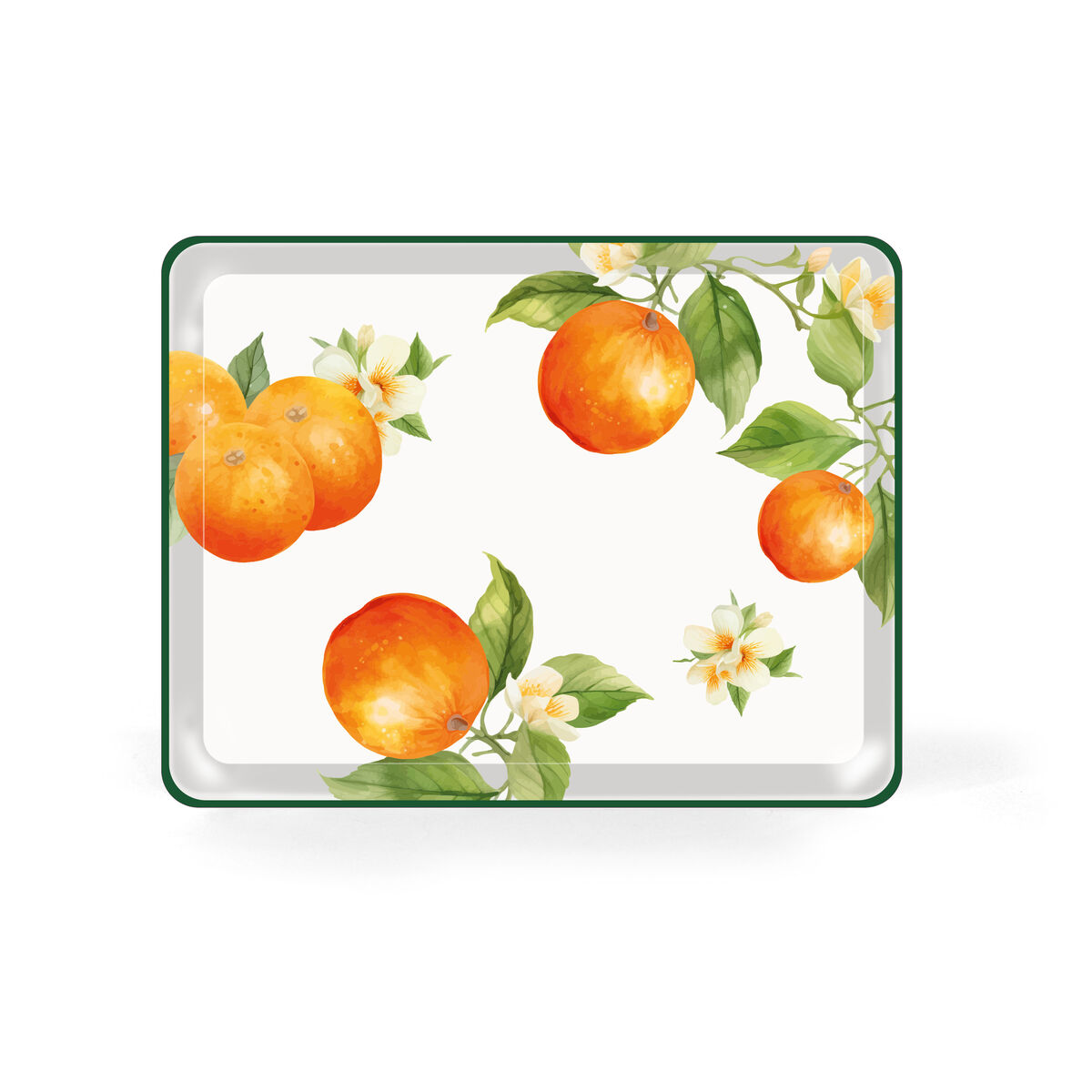 Bandeja La Mediterránea 27 x 21 cm Frutas 18 Unidades