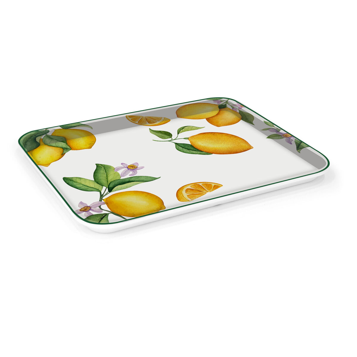 Bandeja La Mediterránea 27 x 21 cm Frutas 18 Unidades