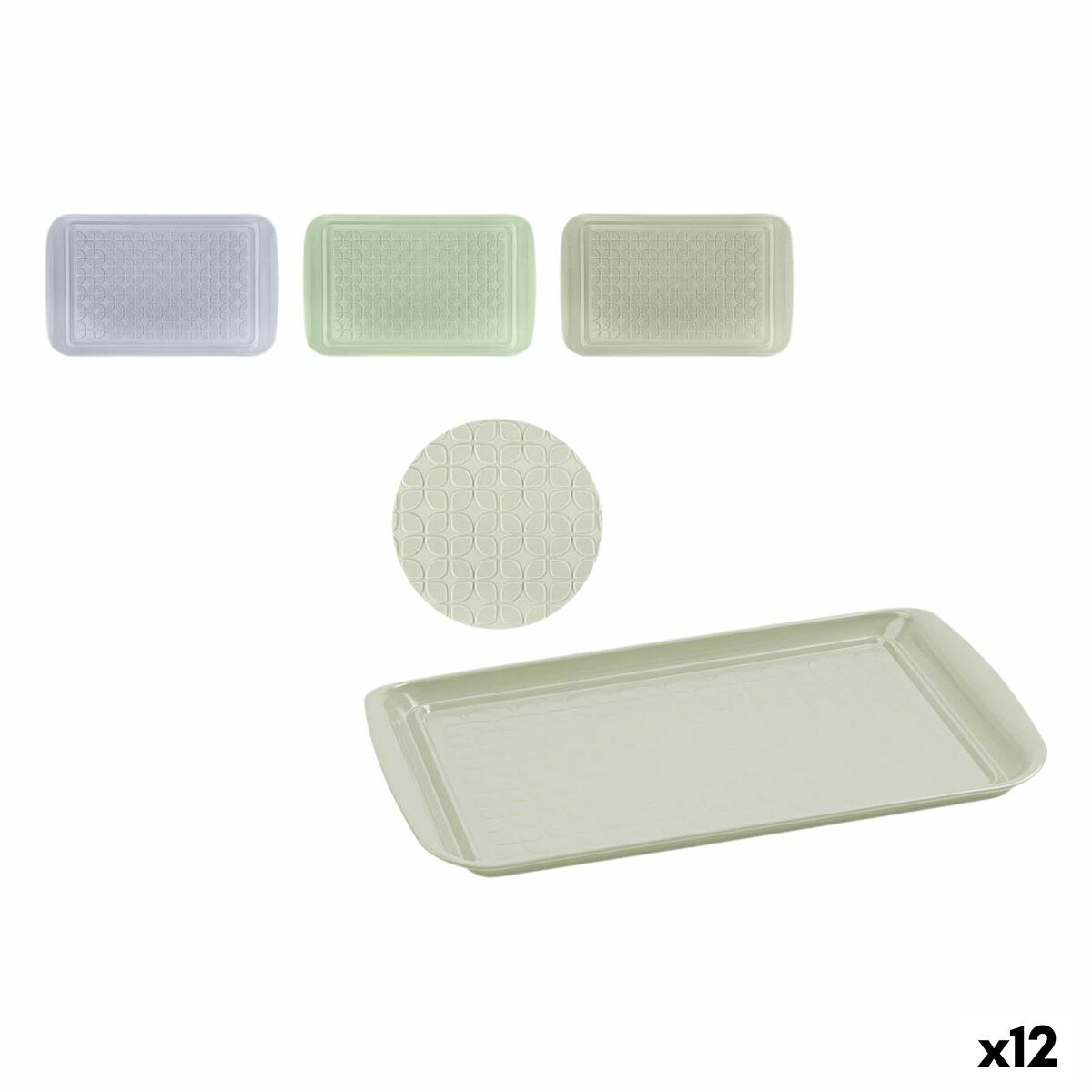 Bandeja Quttin Metal 43,5 x 27 x 2 cm 12 Unidades
