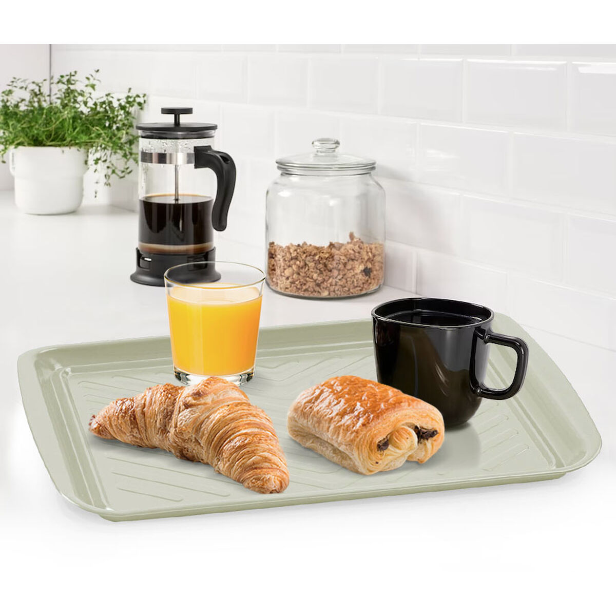 Bandeja Quttin Metal 43,5 x 27 x 2 cm 12 Unidades