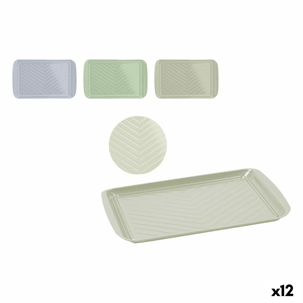 Bandeja Quttin Metal 43,5 x 27 x 2 cm 12 Unidades