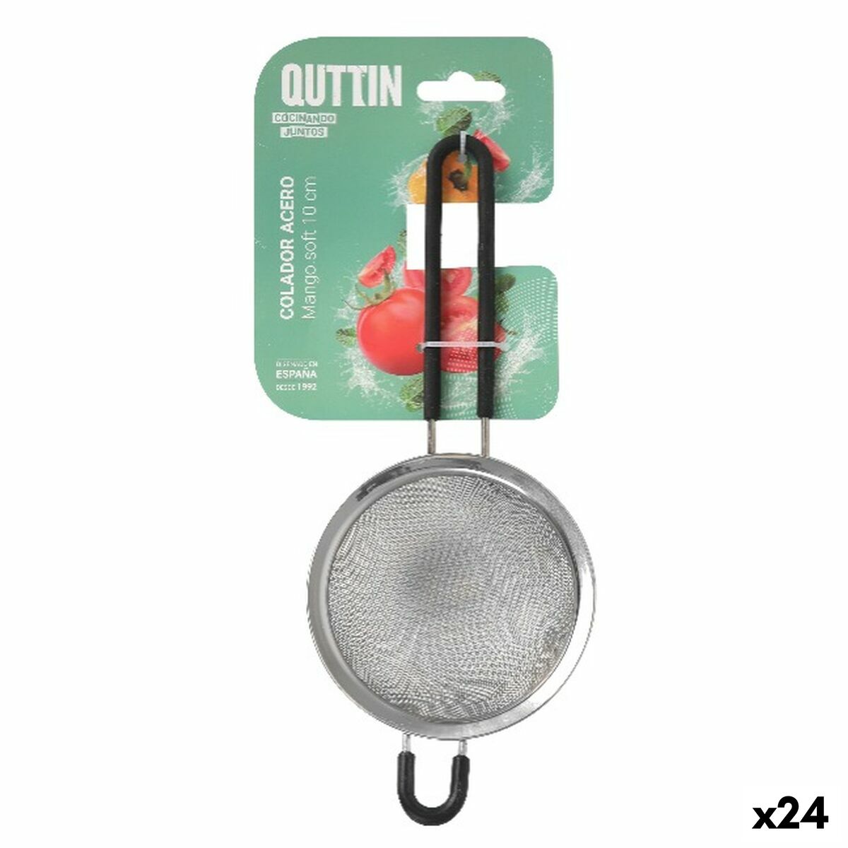 Colador Quttin Acero 10 cm (24 Unidades)