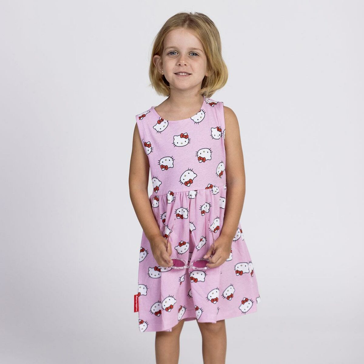 Vestido Hello Kitty Rosa 12 Años