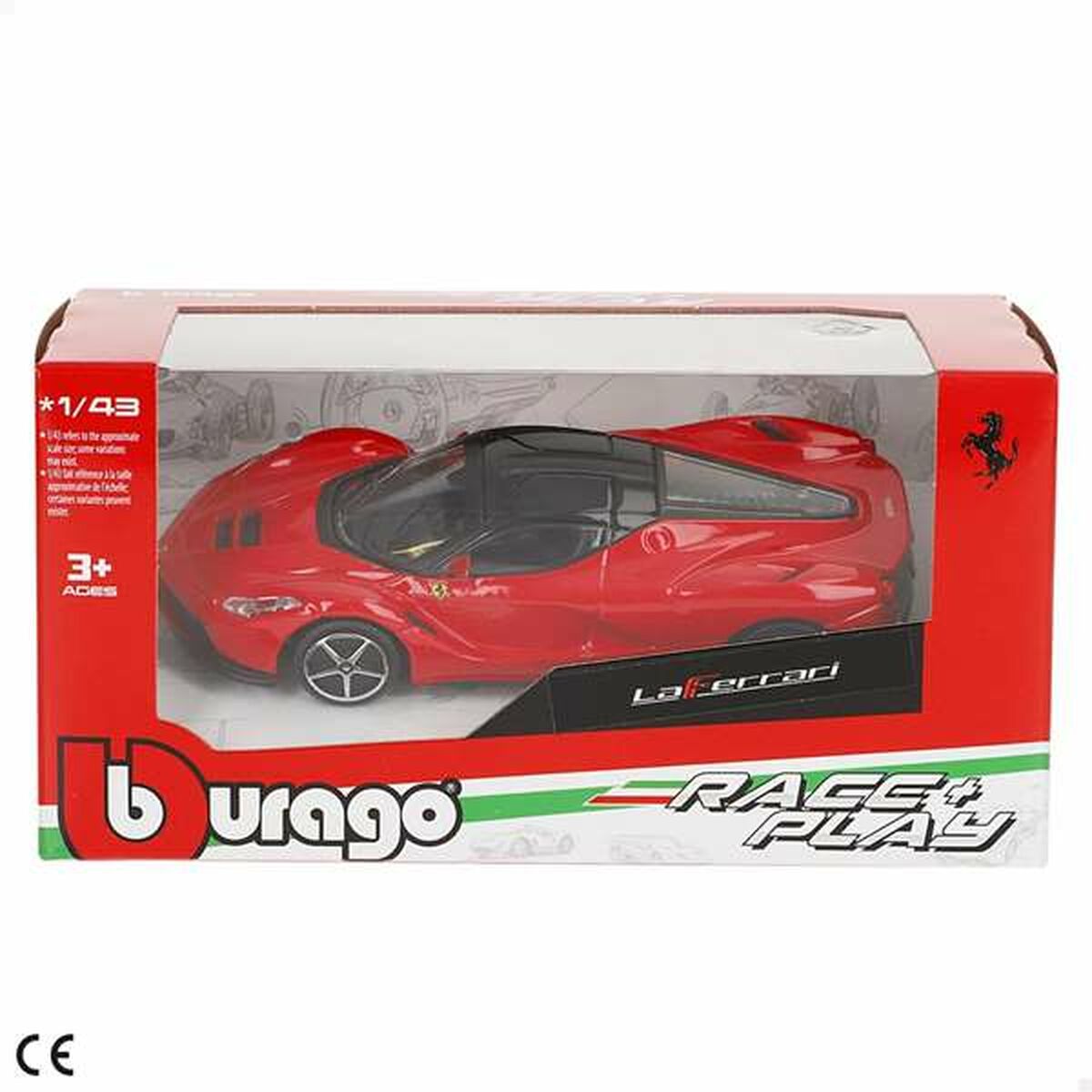 Coche Bburago Ferrari Rojo (1 unidad)