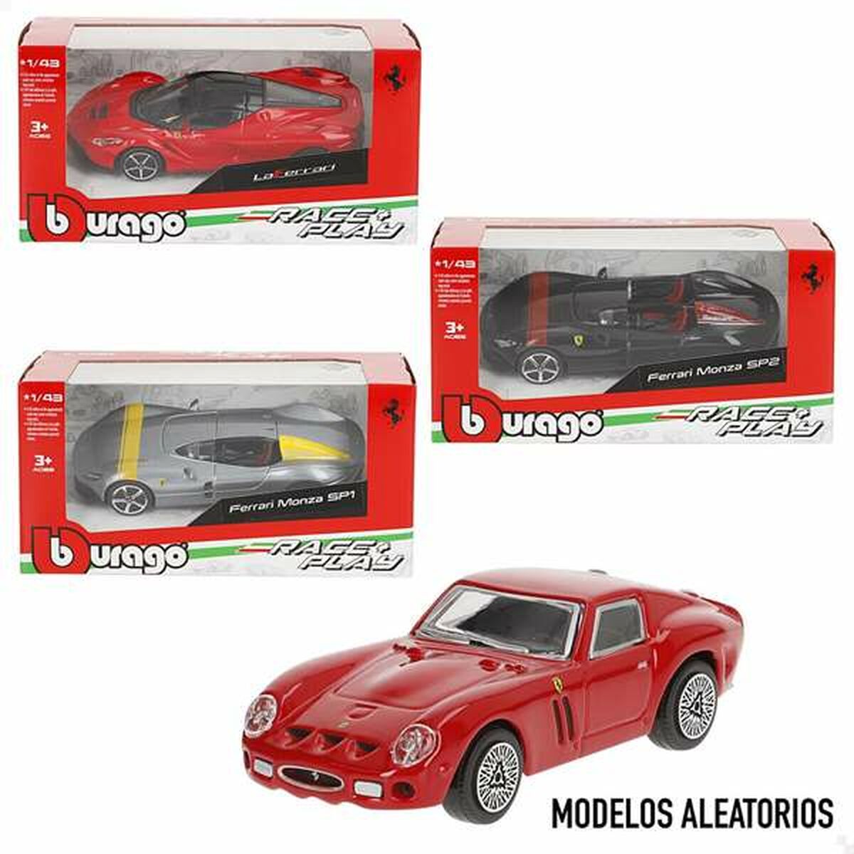 Coche Bburago Ferrari Rojo (1 unidad)