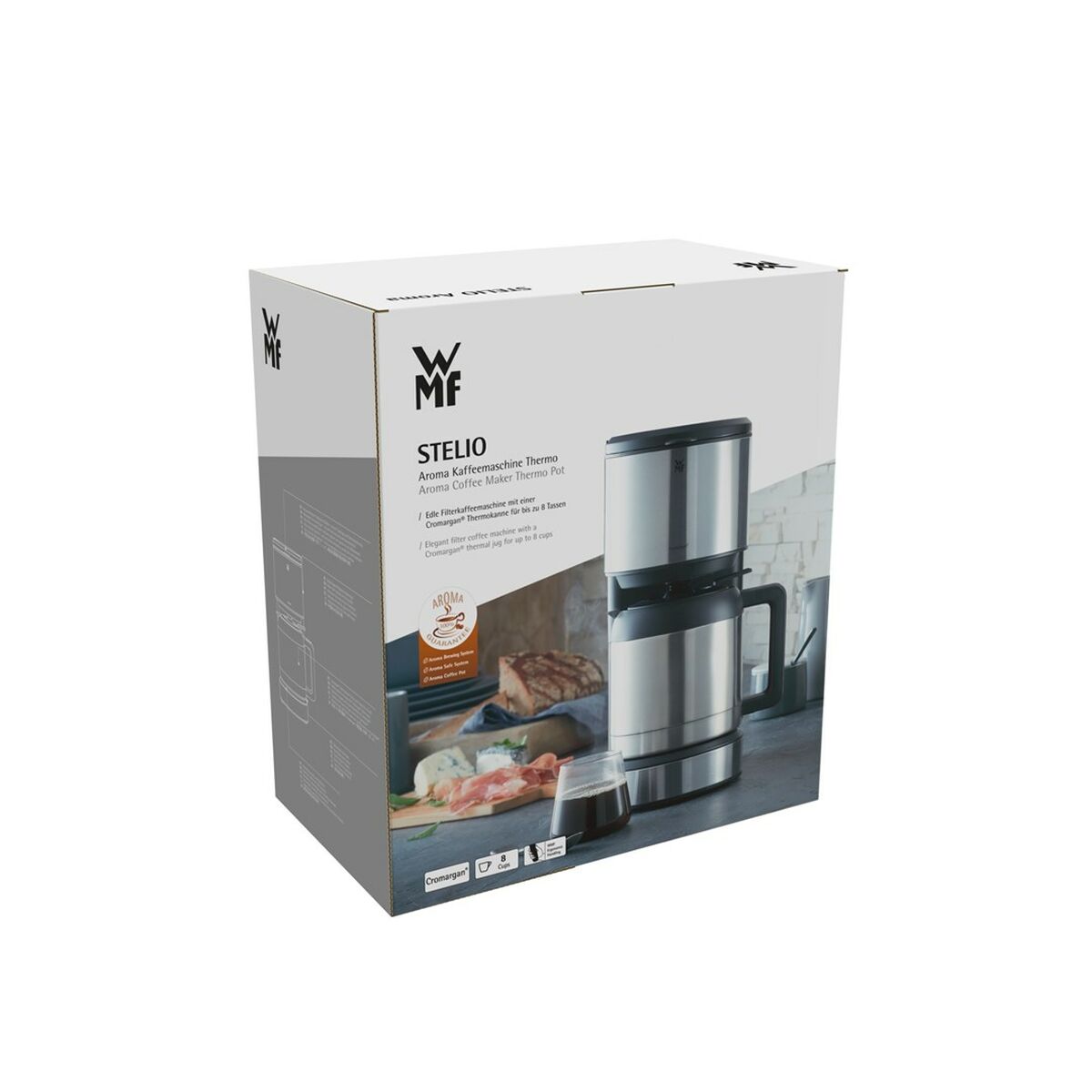 Cafetera de Goteo WMF 412160011 Negro Acero 1000 W 1 L