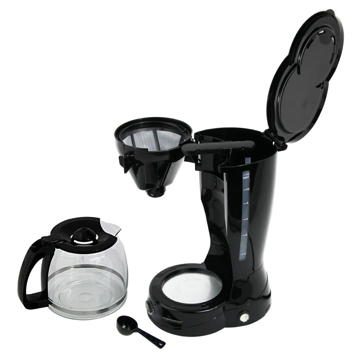 Cafetera Eléctrica Esperanza EKC009 Negro 800 W 1,5 L