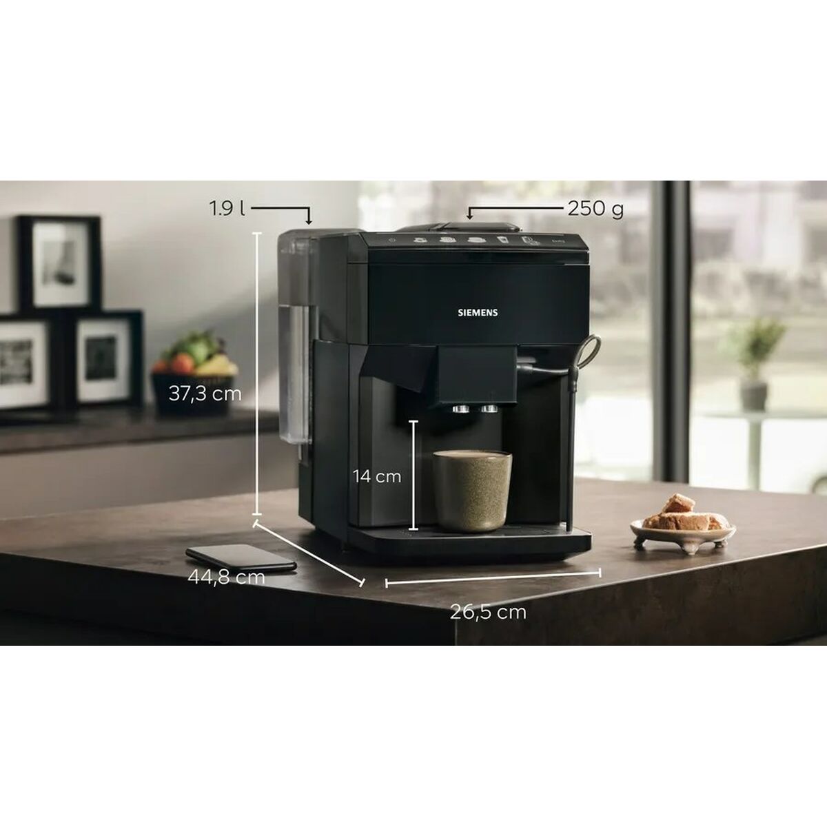 Cafetera Superautomática Siemens AG TP511R09 Negro 1500 W 15 bar 1,9 L