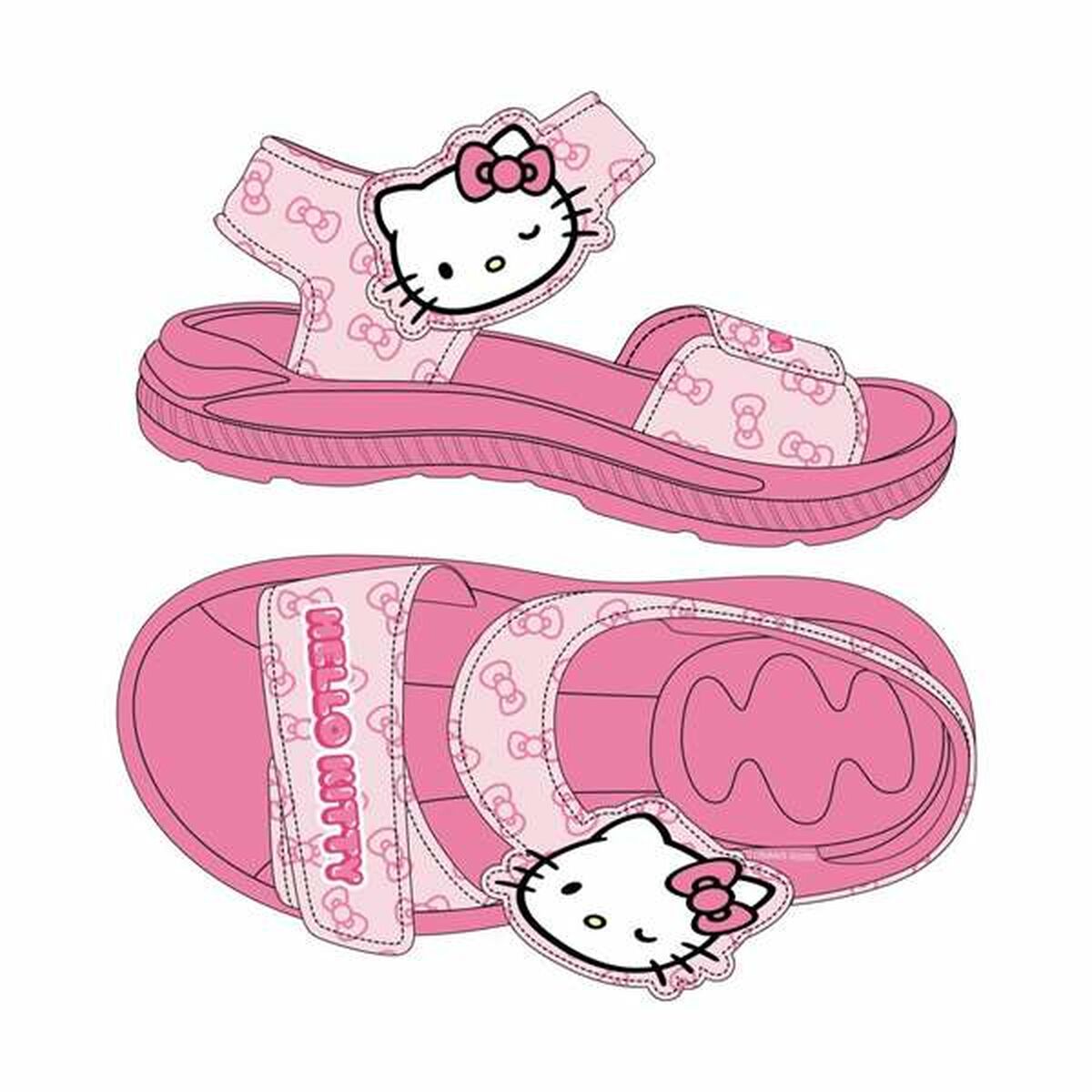 Sandalias Infantiles Hello Kitty Rosa 24