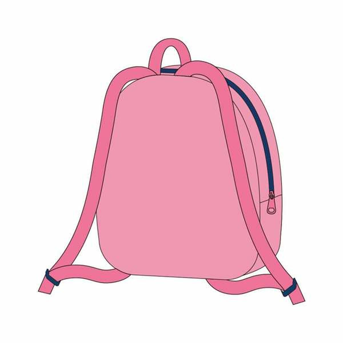 Mochila Escolar Minnie Mouse Rosa 18 x 22 x 4 cm