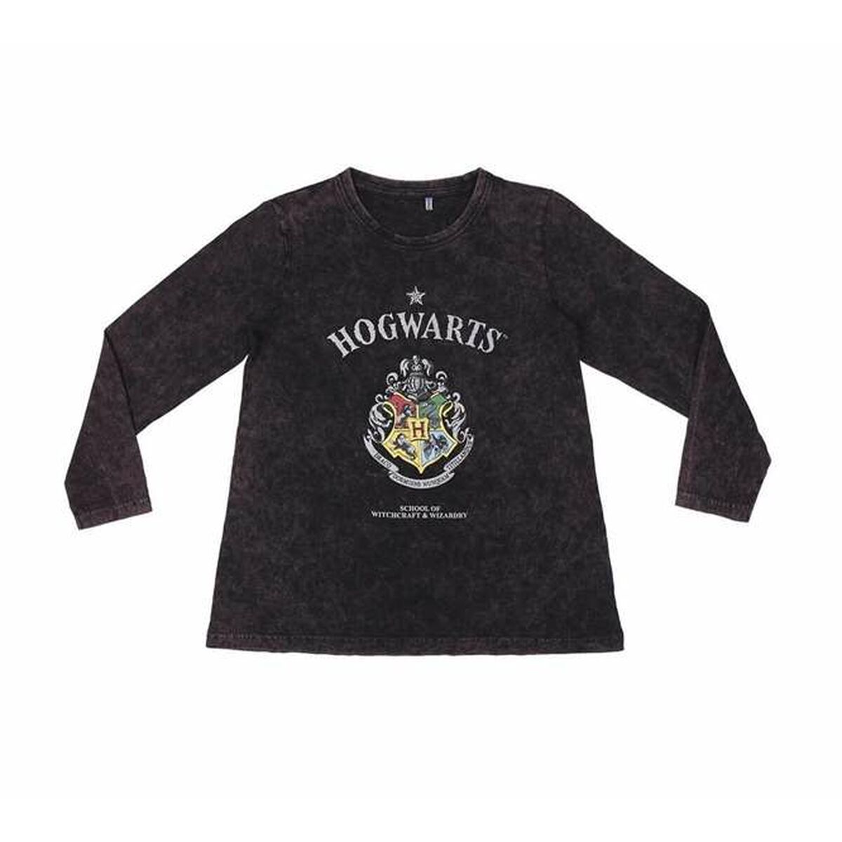 Camiseta de Manga Larga Infantil Harry Potter Gris oscuro 10 Años