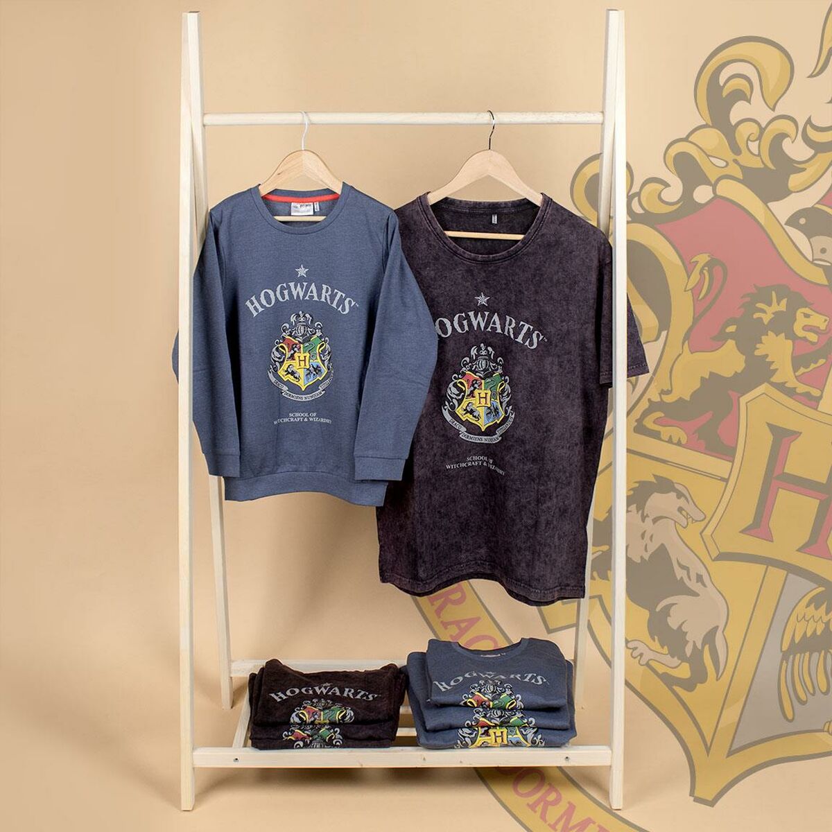Camiseta de Manga Larga Infantil Harry Potter Gris oscuro 14 Años