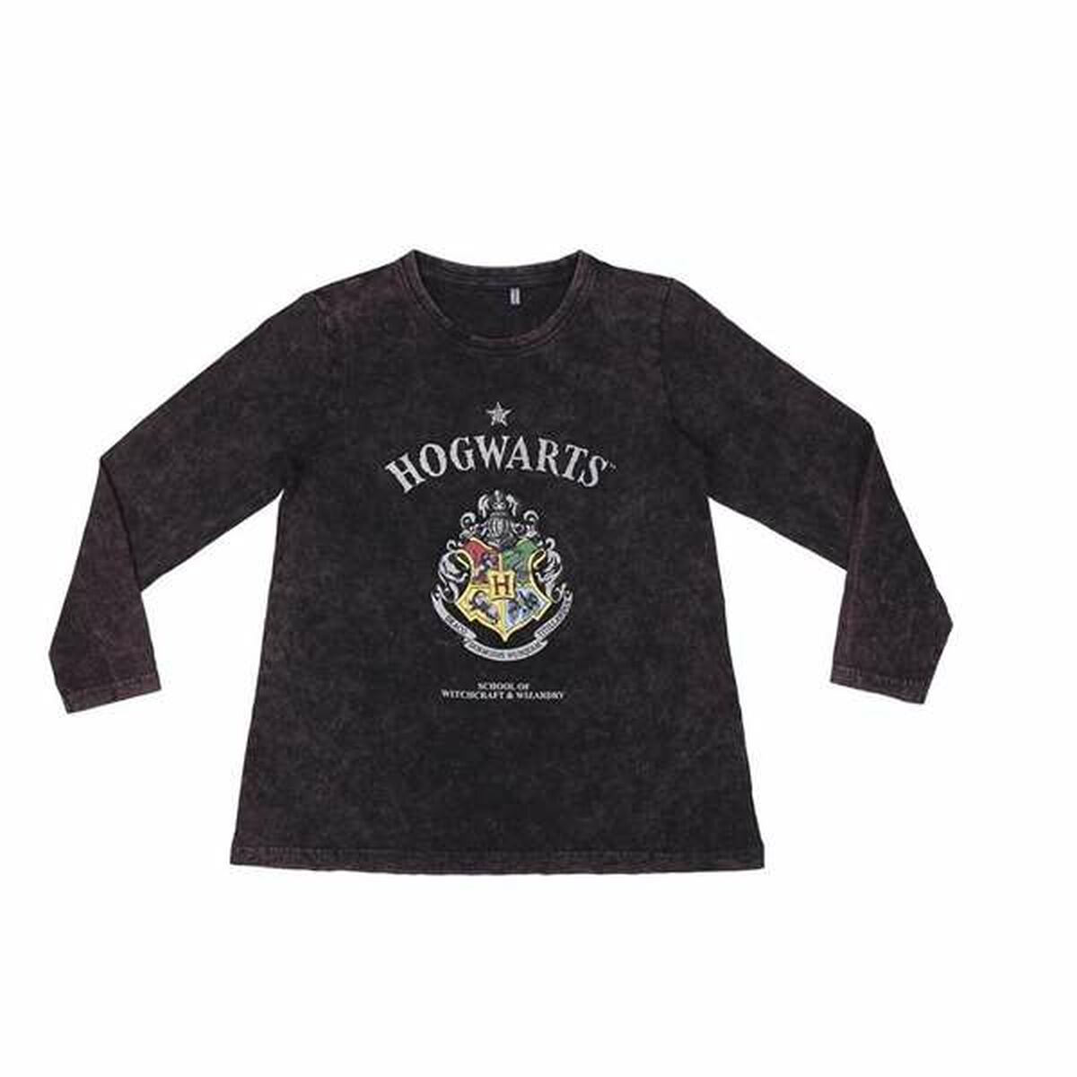 Camiseta de Manga Larga Infantil Harry Potter Gris oscuro 14 Años