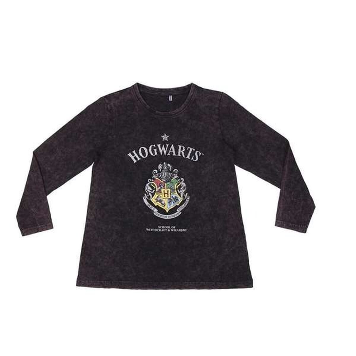 Camiseta de Manga Larga Infantil Harry Potter Gris oscuro 14 Años
