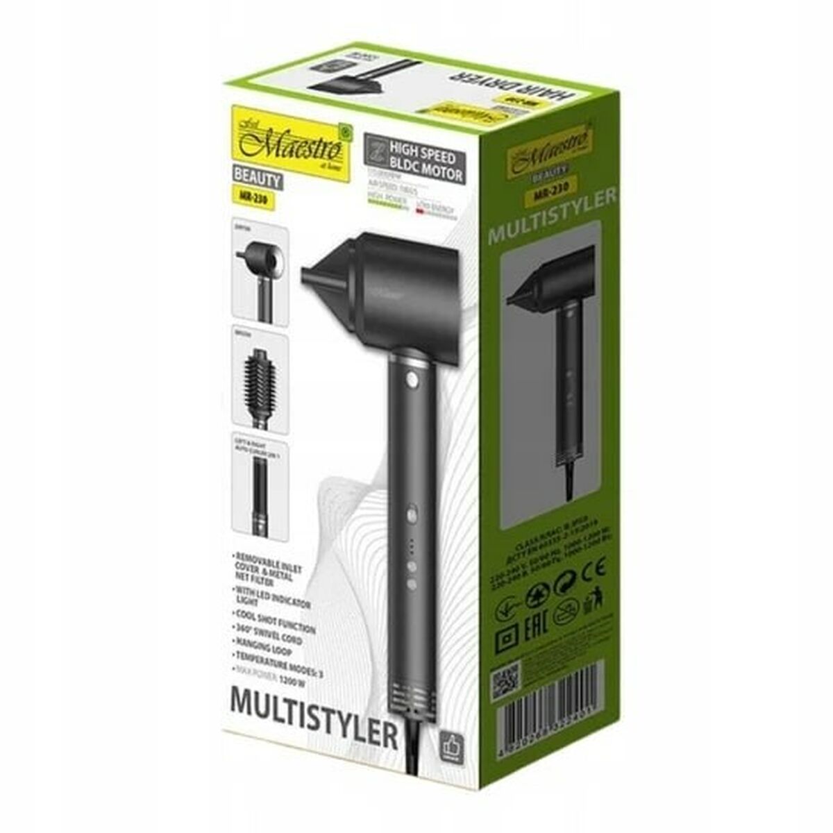 Secador de Pelo Feel Maestro MR-230 Negro 1200 W