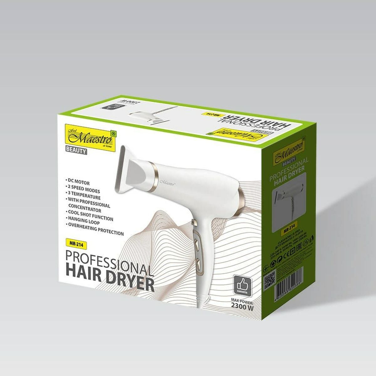 Secador de Pelo Feel Maestro MR-214 Blanco 2300 W