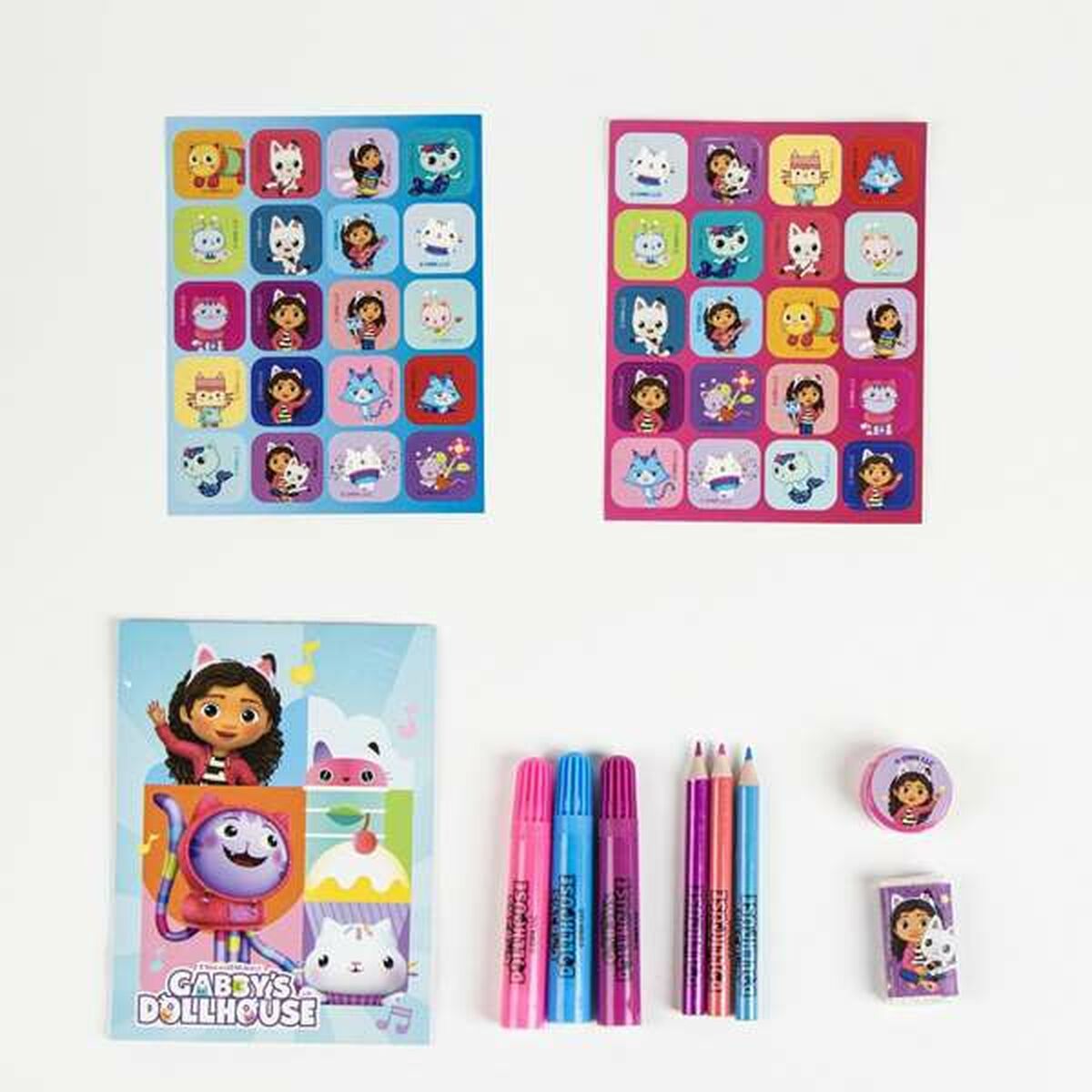 Set de Papelería Gabby's Dollhouse Morado