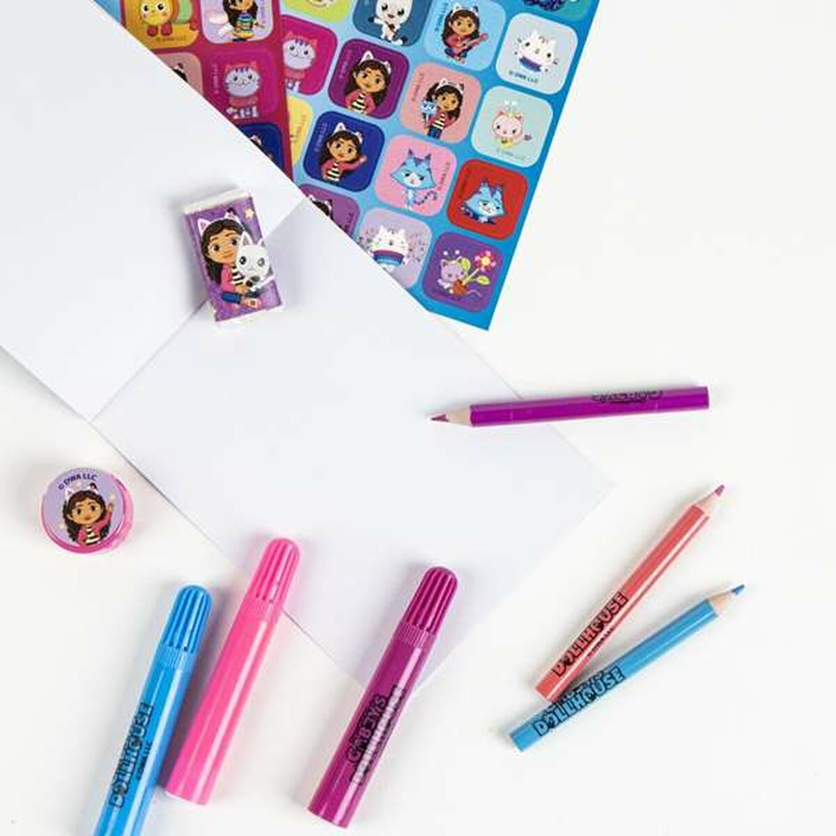 Set de Papelería Gabby's Dollhouse Morado
