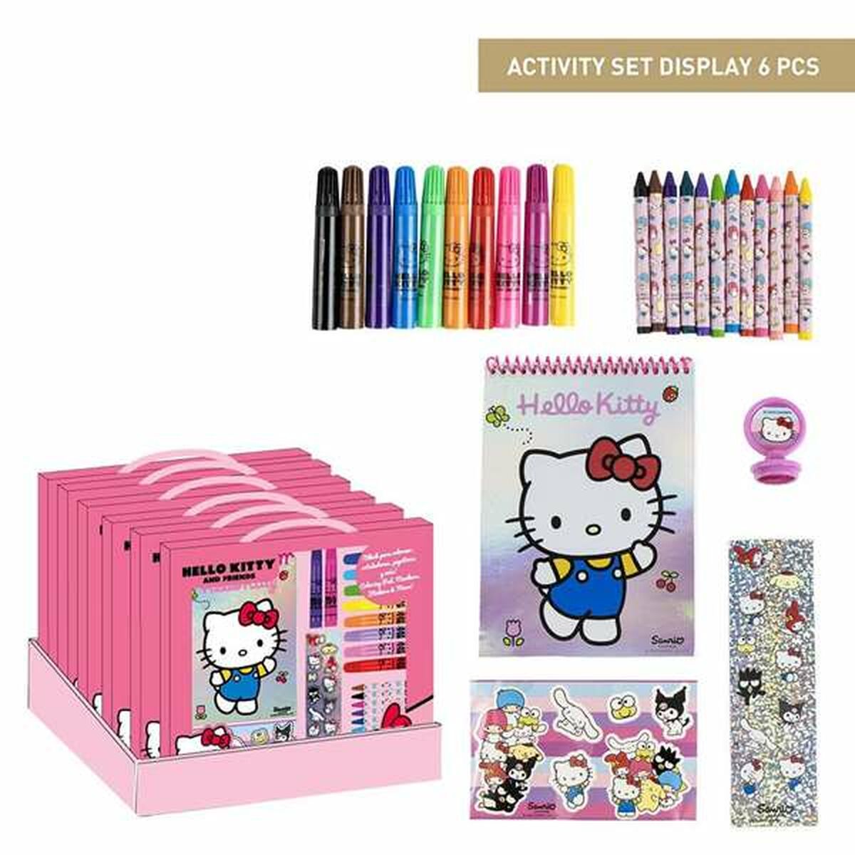 Set de Papelería Hello Kitty Rosa
