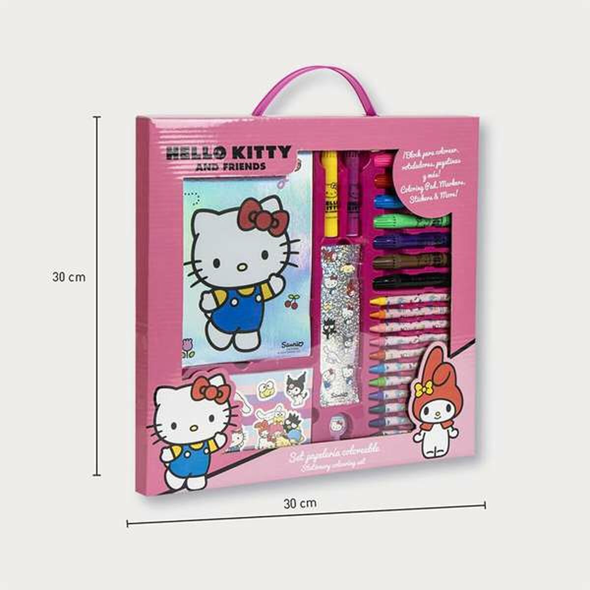 Set de Papelería Hello Kitty Rosa